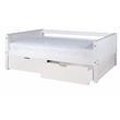 Camaflexi Daybed / Panel Headboard / Solid Wood / Drawers / White Finish - Twin