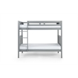 Camaflexi Twin over Twin Bunk Bed - Panel Headboard - Gray Finish