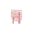 Tribeca Solid Wood Low Loft Bed Frame/Slat Mattress Foundation/Full in Pink