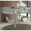 Tribeca Solid Wood Low Loft Bed Frame/Slat Mattress Foundation/Full in Pink
