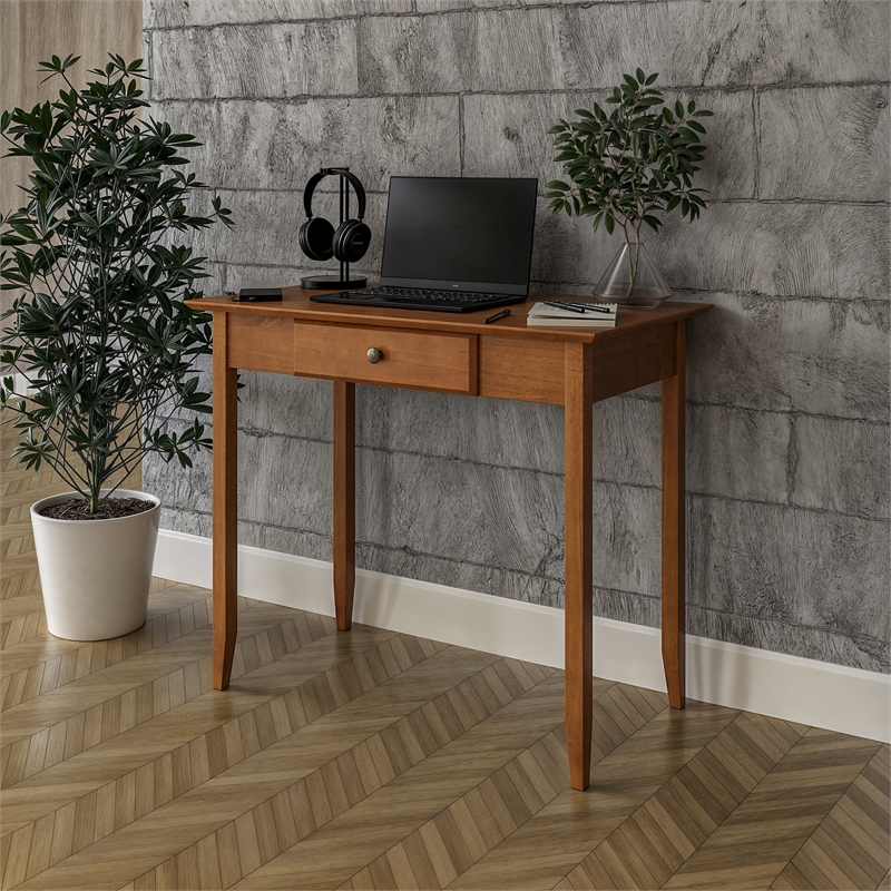 Shaker Writing Desk with One Drawer  - Cherry Finish