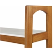 Mid Century Modern Open Bookcase Castanho and White Finish