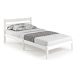 Camaflexi Mid-Century Twin Size Platform Bed - White Finish