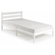 Camaflexi Mid-Century Twin Size Platform Bed - White Finish