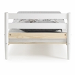 Camaflexi Mid-Century Twin Size Platform Bed - White Finish