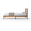 Camaflexi Mid-Century Twin Size Platform Bed - Castanho Finish