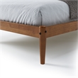 Camaflexi Mid-Century Twin Size Platform Bed - Castanho Finish