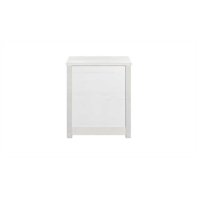 Hampton Solid Wood Nightstand - Coastal White Finish