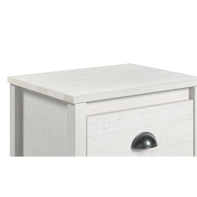 Hampton Solid Wood Nightstand - Coastal White Finish