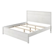 Hampton Solid Wood Bed Queen Size - Coastal White Finish