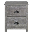 Hampton Solid Wood Nightstand - Misty Grey Finish
