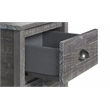 Hampton Solid Wood Nightstand - Misty Grey Finish