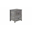 Hampton Solid Wood Nightstand - Misty Grey Finish