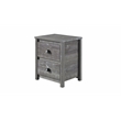 Hampton Solid Wood Nightstand - Misty Grey Finish