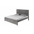 Hampton Solid Wood Bed King Size - Misty Grey Finish