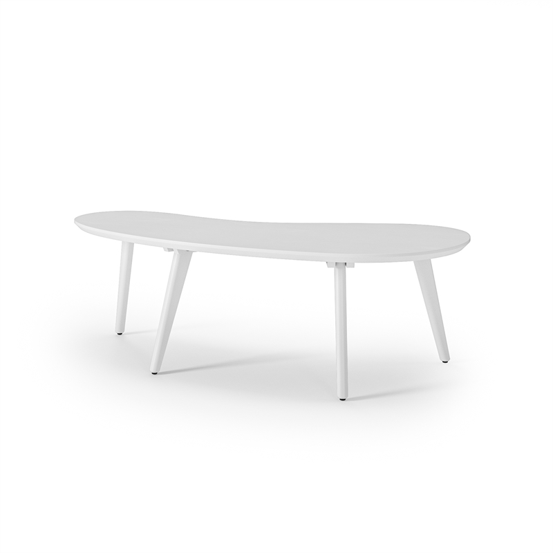 Mid Century Modern Coffee Table - White Finish