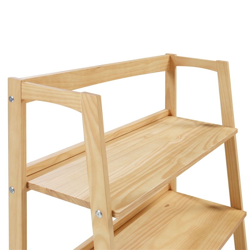 Mid Century Open Shelving Unit - Oak Finish