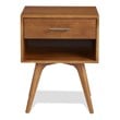 Mid Century Modern One Drawer Nightstand - Castanho Finish