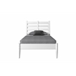 Mid-Century Slat Bed - Twin Size - White Finish