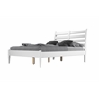 Mid-Century Slat Bed - Full Size - White Finish