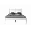 Mid-Century Slat Bed - Full Size - White Finish