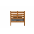 Mid-Century Slat Bed - Twin Size - Castanho Finish