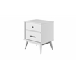 Mid-Century Night Stand - White Finish