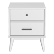 Mid-Century Night Stand - White Finish