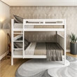 Camaflexi Full over Full Bunk Bed - Panel Headboard - White Finish