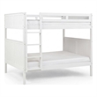 Camaflexi Full over Full Bunk Bed - Panel Headboard - White Finish