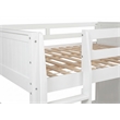Camaflexi Full over Full Bunk Bed - Panel Headboard - White Finish