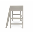 Camaflexi Twin Size High Loft Bed - Panel Headboard - Gray Finish