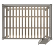 Camaflexi Full Size High Loft Bed - Panel Headboard - Gray Finish