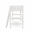 Camaflexi Twin Size High Loft Bed - Panel Headboard - White Finish