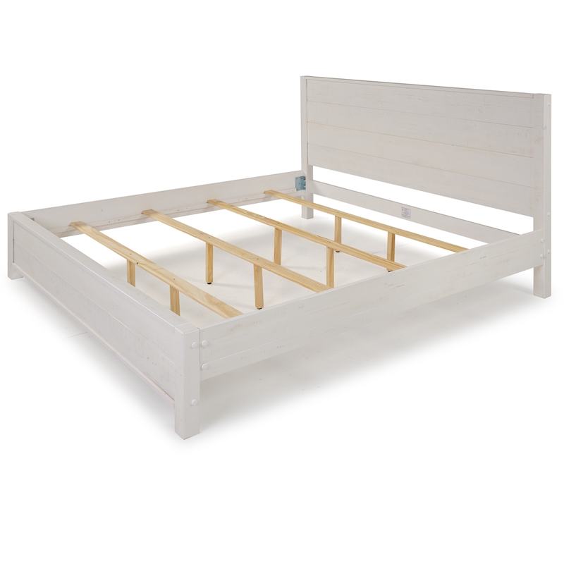 Arlington Bed King Size - Distract White Finish