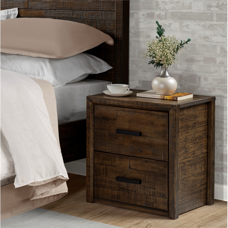 Monterrey Nightstand - Provincial Brown Finish