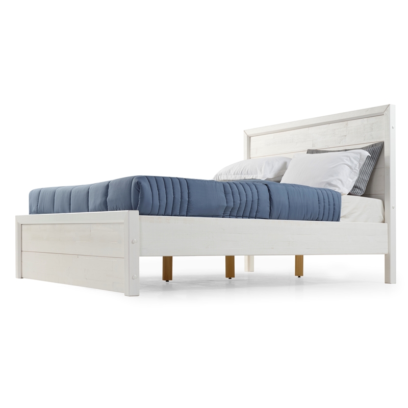 Monterrey Bed - Queen Size - Shabby White Finish