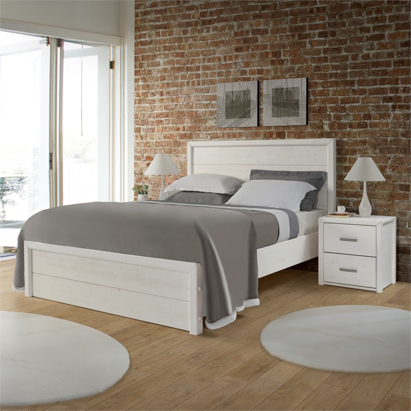Monterrey Bed - King Size - Shabby White Finish
