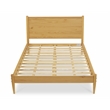 Camaflexi Mid-Century Solid Wood Platform Queen Bed in Scandinavian Oak