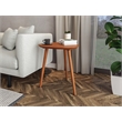 Mid Century Modern End Table Castahno Finish