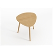 Mid Century Modern End Table Oak Finish