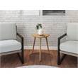 Mid Century Modern End Table Oak Finish