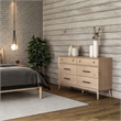 Camaflexi Mid Century Modern Dresser 6 Drawers Light Oak