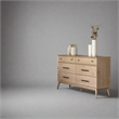 Camaflexi Mid Century Modern Dresser 6 Drawers Light Oak