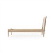 Camaflexi Mid Century Panel Bed Twin Size Light Oak