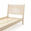 Camaflexi Mid Century Panel Bed Twin Size Light Oak