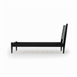 Camaflexi Mid Century Panel Bed Twin Size Black