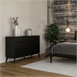 Camaflexi Mid Century Modern Dresser 6 Drawers Black