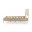 Mid Century Platform Bed Queen Size - Light Oak Finish