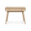 Mid Century Writing Desk One Drawer - Light Oak Finish
